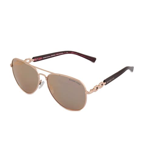 michael kors fiji sunglasses gold|Michael Kors Fiji Rose Gold Mirror Sunglasses .